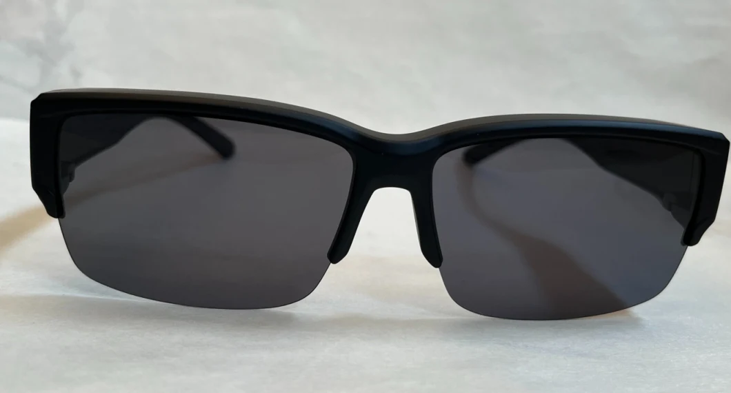 PC Sun Cover Prescription Eyewear Fitover Sunglass Semi Polarized Black