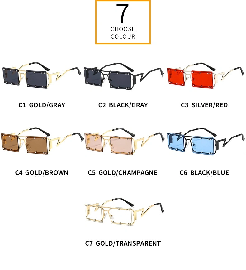 2021 Anti UV Designer Metal Sunglass Polycarbonate Sunglasses for Women