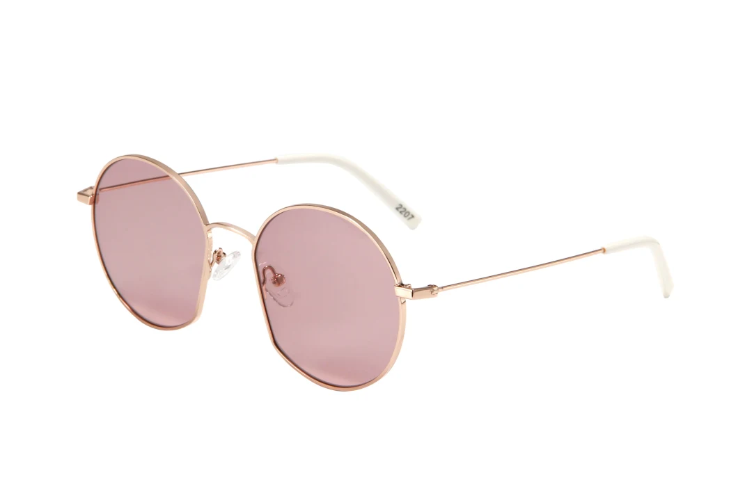 New Trendy Metal Colorful Lenses for Men and Women Fashionable Designer Style Sunglasses