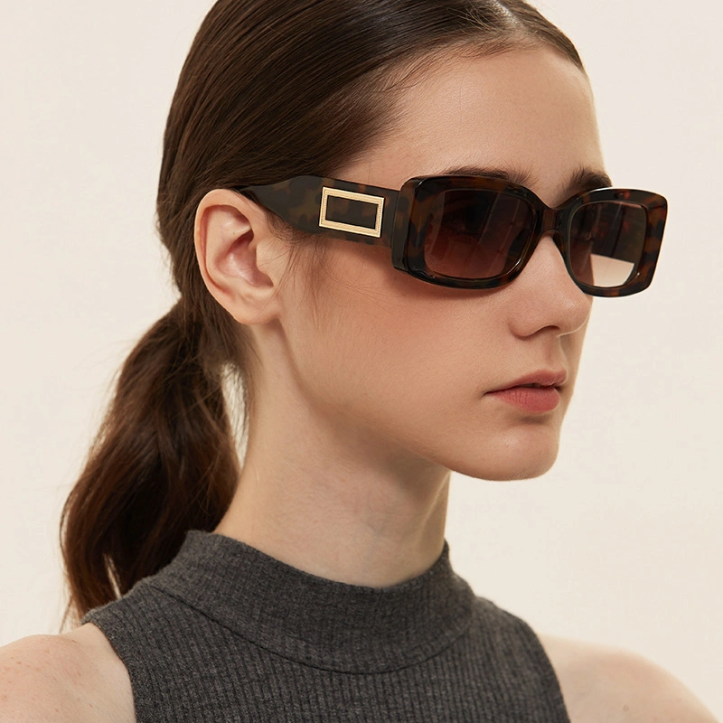 Fashion Unique Square Rivet Retro Small Trendy Sunglasses for Women and Men&prime;s